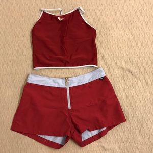 Tankini and shorts